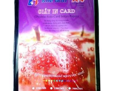 Giấy in card A4 Kim Mai 2 mặt 250gsm